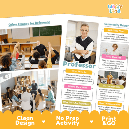 Print and go digital PDF writing worksheets with clean design layout, researcher name line, and zero prep classroom format