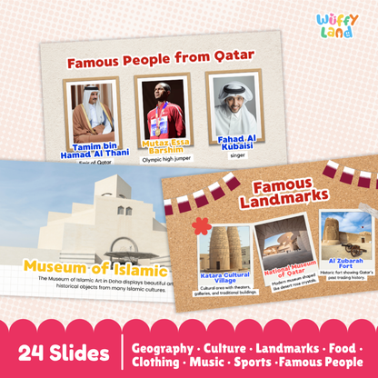 Qatar Country Study Kid Friendly Geography & Culture PDF Slides