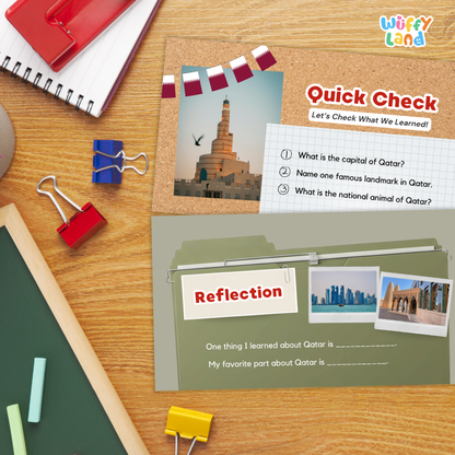 Qatar Country Study Kid Friendly Geography & Culture PDF Slides