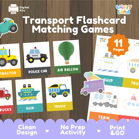 Transportation Flashcards – Learn Vehicles for Kids