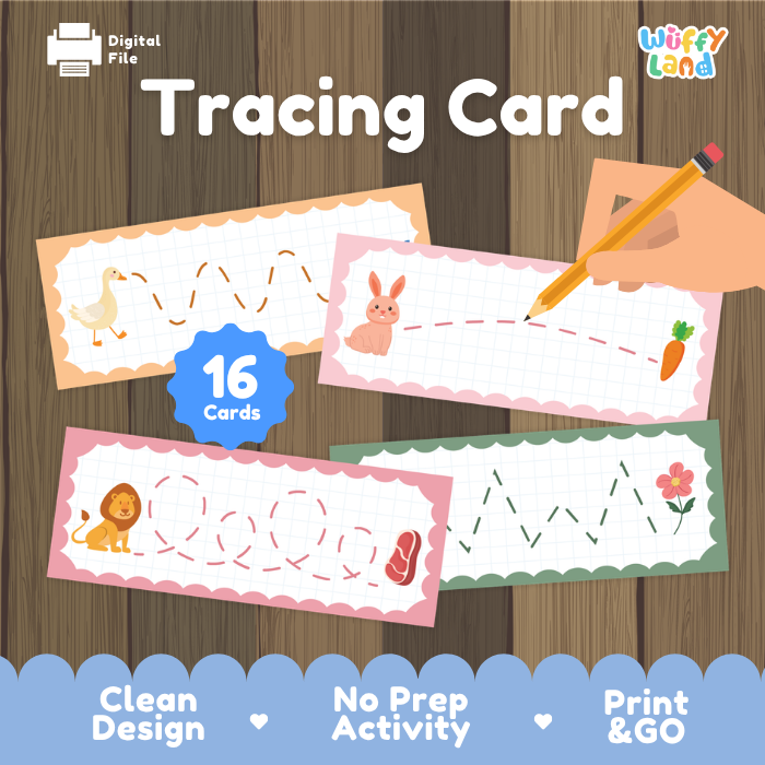 Line Tracing Cards – Fun Pre-Writing Practice for Kids