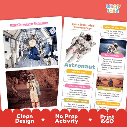 Rocket Solar System Research Project Worksheets and Fact Sheet