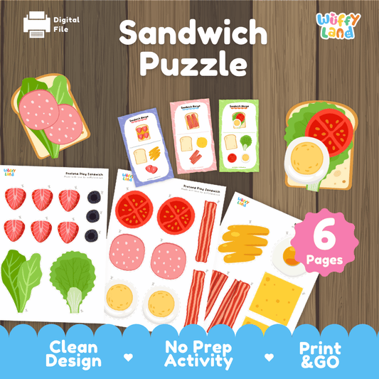 Sandwich Puzzle – Create & Match Your Own Sandwiches