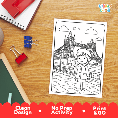United Kingdom Coloring Pages Worksheets