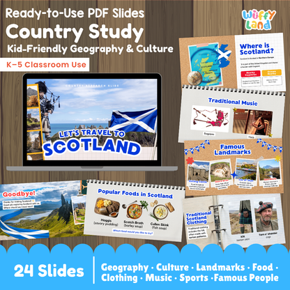 Scotland Country Study Kid Friendly Geography and Culture PDF Slides