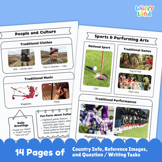 Scotland Country Study | Europe Geography Research Project & Worksheets
