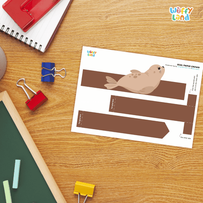 Seal Crown Craft Printable Activity Worksheets