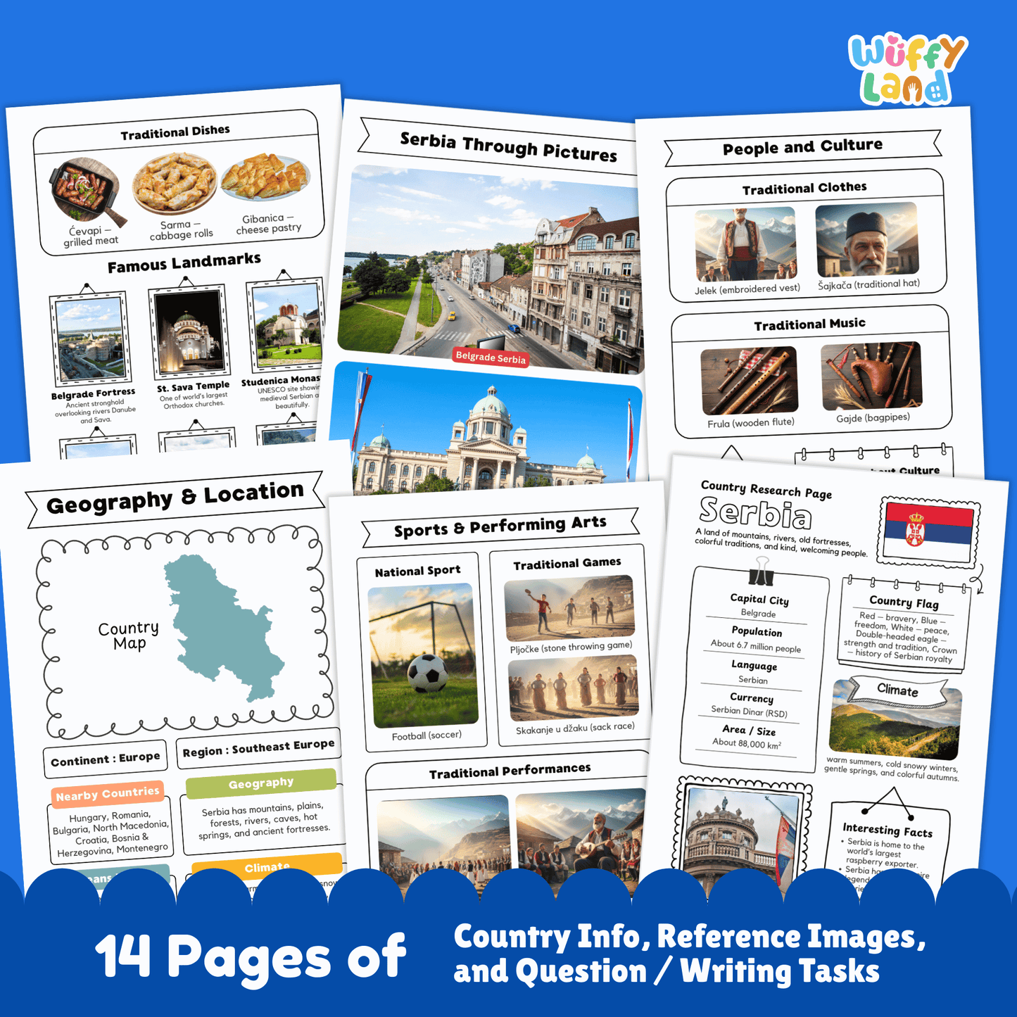 Serbia Country Research Project | Geography, Culture, Landmarks & Social Studies
