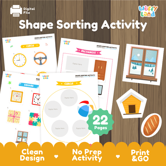 Shape Sorting Activity – Printable Matching Game for Kids