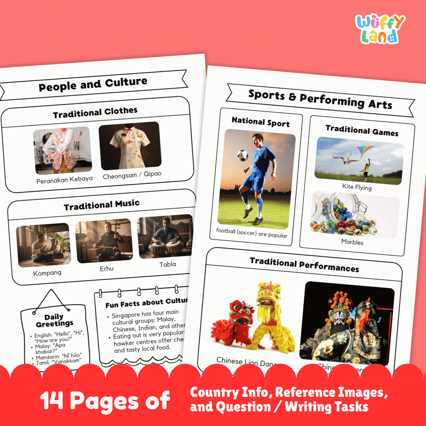 SINGAPORE Country Research Project | Asia Printable Geography Worksheets