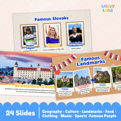 Slovakia Country Study Kid Friendly Geography & Culture PDF Slides