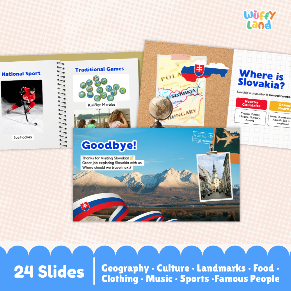 Slovakia Country Study Kid Friendly Geography & Culture PDF Slides