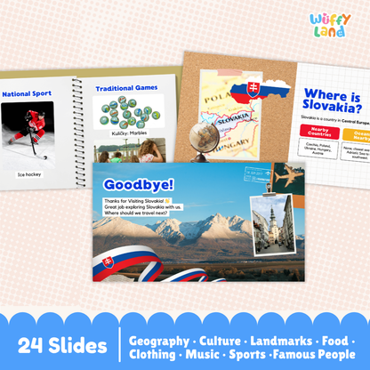 Slovakia Country Study Kid Friendly Geography & Culture PDF Slides