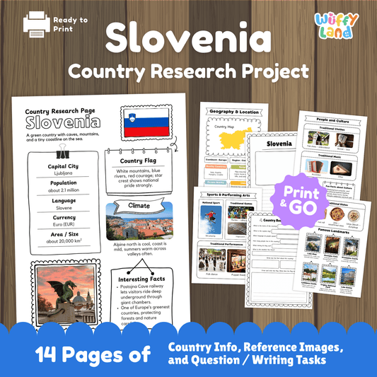Slovenia Country Study | Europe Geography Research Project & Worksheets