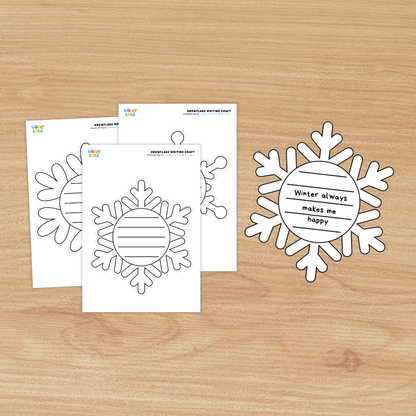 Snowflake Writing Craft Activity Worksheets