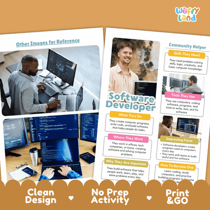 Print and go digital PDF writing worksheets with clean design layout, researcher name line, and zero prep classroom format