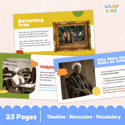 Sojourner Truth Biography Kid-Friendly History Presentation Slides PDF