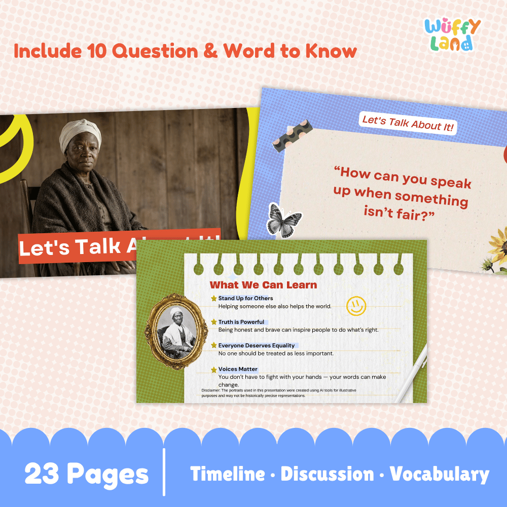 Sojourner Truth Biography Kid-Friendly History Presentation Slides PDF