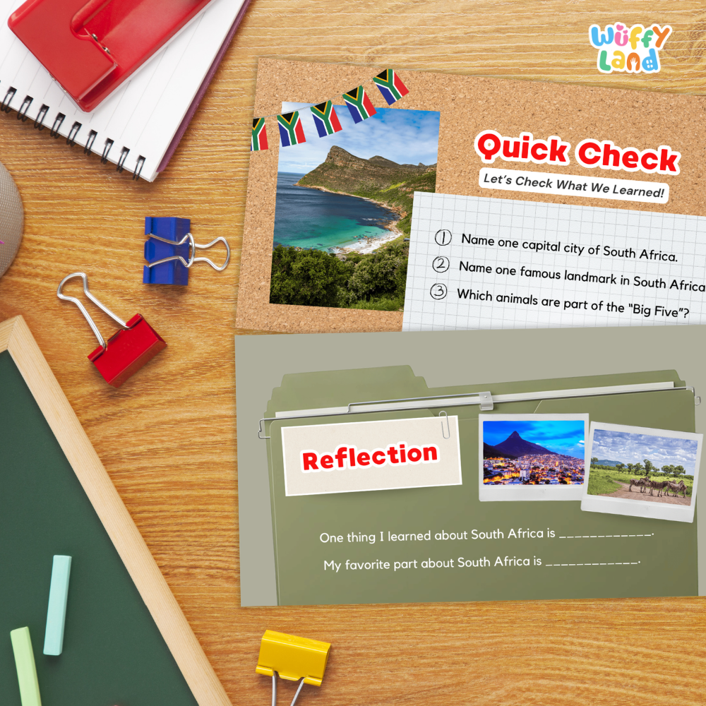 South Africa Country Study Kid Friendly Geography & Culture PDF Slides