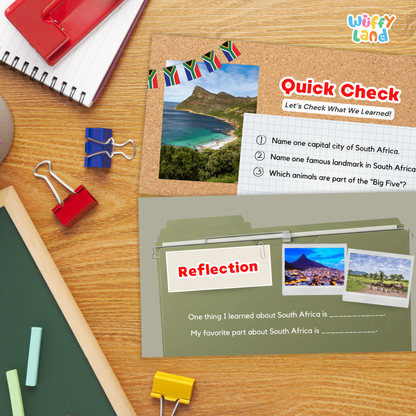 South Africa Country Study Kid Friendly Geography & Culture PDF Slides
