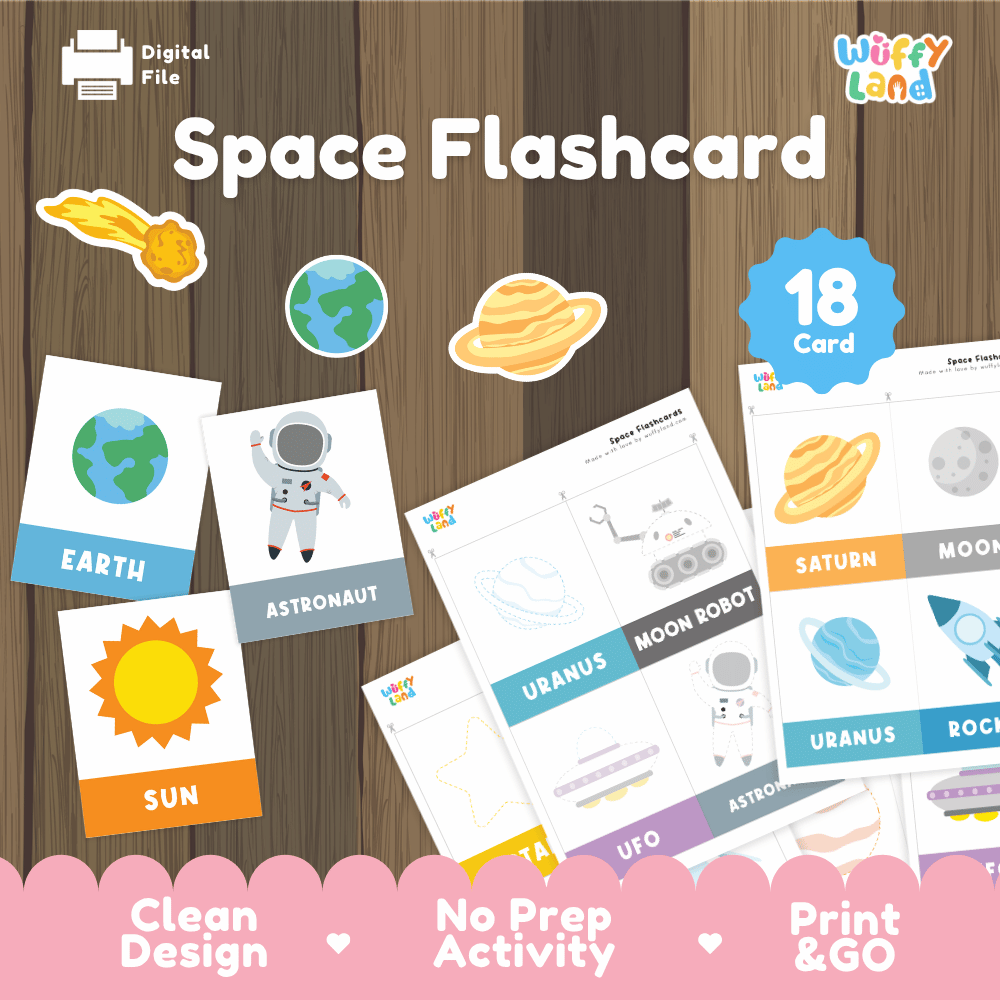 Space Flashcards – Learn Planets & Space Words for Kids