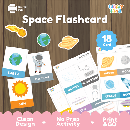 Space Flashcards – Learn Planets & Space Words for Kids