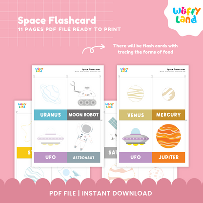 Space Flashcards – Learn Planets & Space Words for Kids