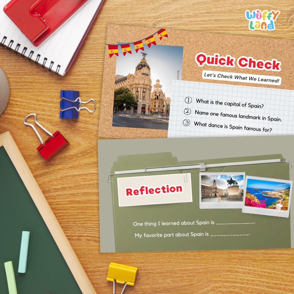 Spain Country Study Kid Friendly Geography & Culture PDF Slides