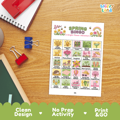 Spring Bingo Games Printable Activity