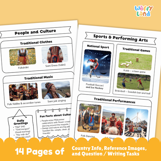 SWEDEN Country Study | Geography Research Project & Printable Worksheets