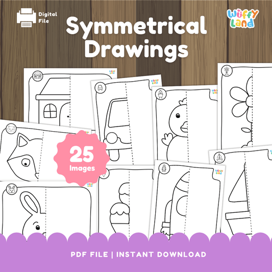 Symmetry Drawing Worksheets – Fun Fold & Draw Pages