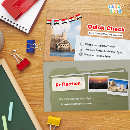 Syria Country Study Kid Friendly Geography & Culture PDF Slides