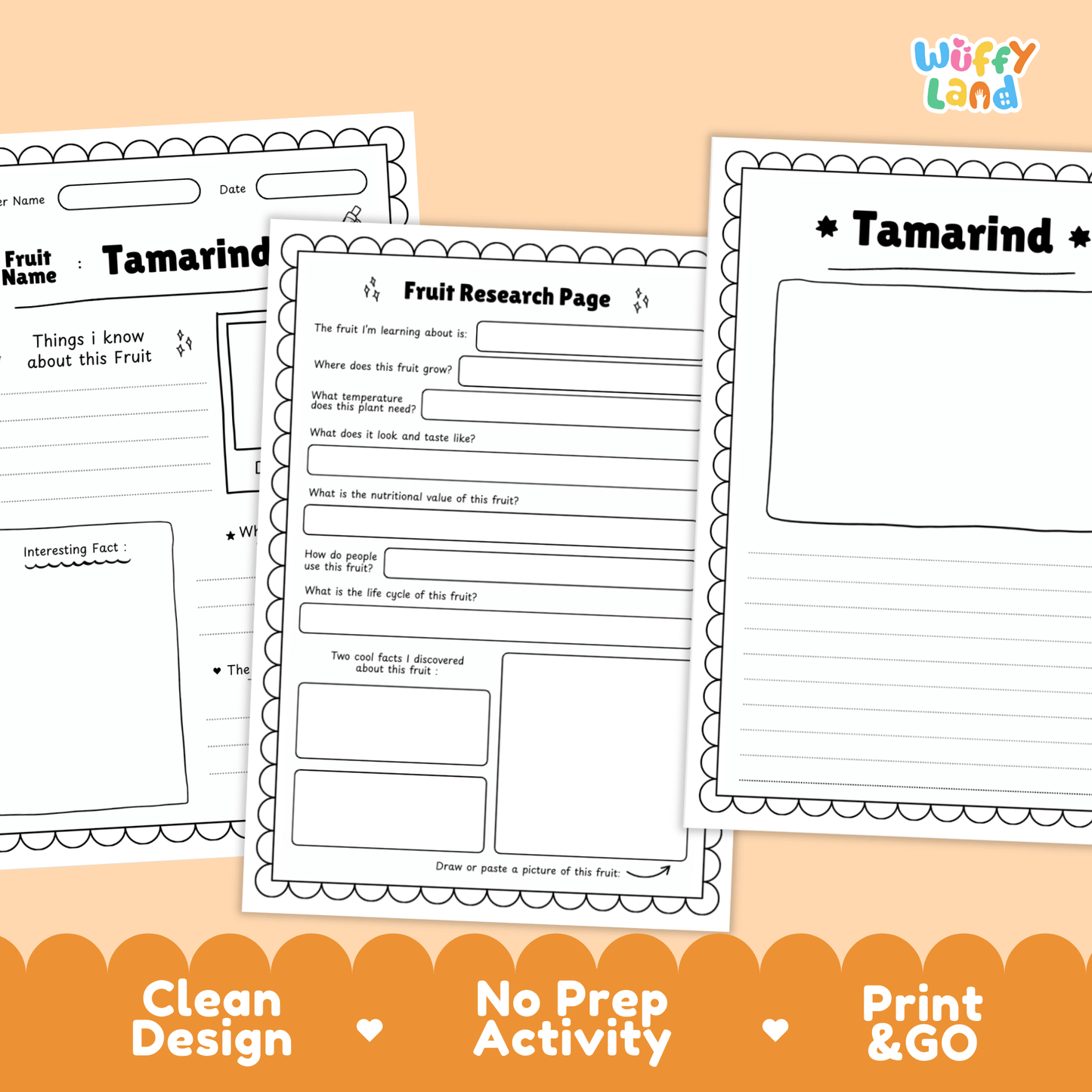 Tamarind Fruit Research Activity Worksheet Science Exotic Fruit Cultural Foods