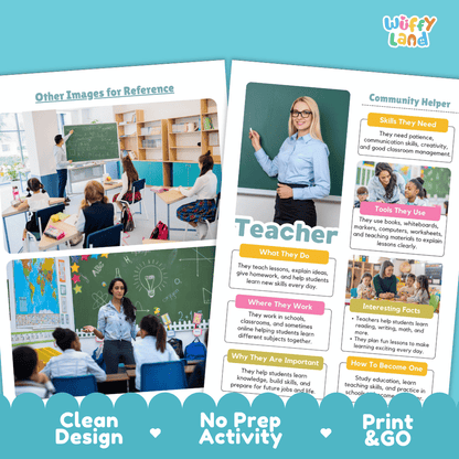 Print and go digital PDF writing worksheets with clean design layout, researcher name line, and zero prep classroom format