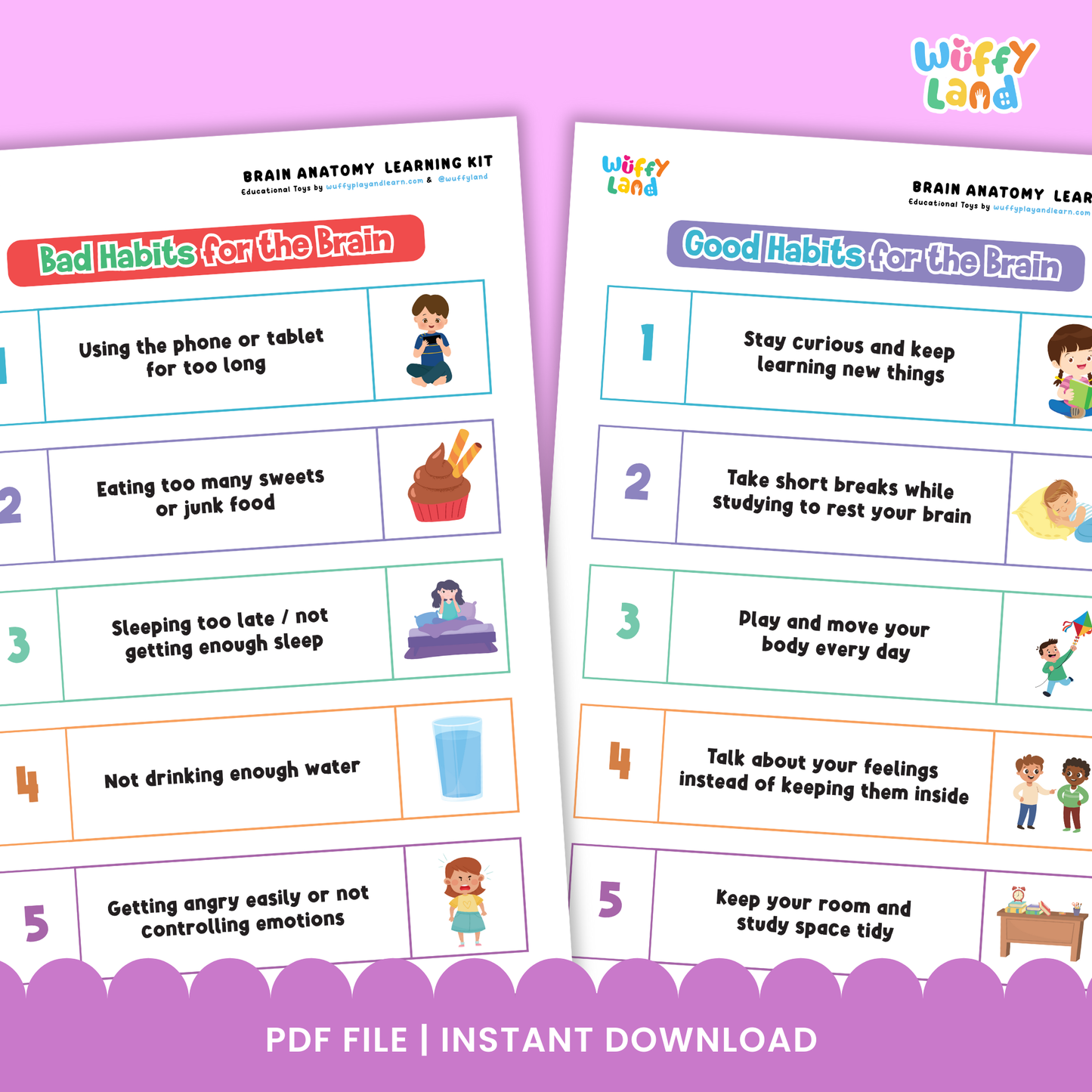 Printable Thanksgiving activity pages for kids, featuring fill-in-the-blank prompts such as “My Name Is,” “I am thankful for,” drawing boxes, and Thanksgiving-themed illustrations like turkeys, leaves, gifts, and balloons. Includes two worksheet designs for writing and drawing gratitude statements