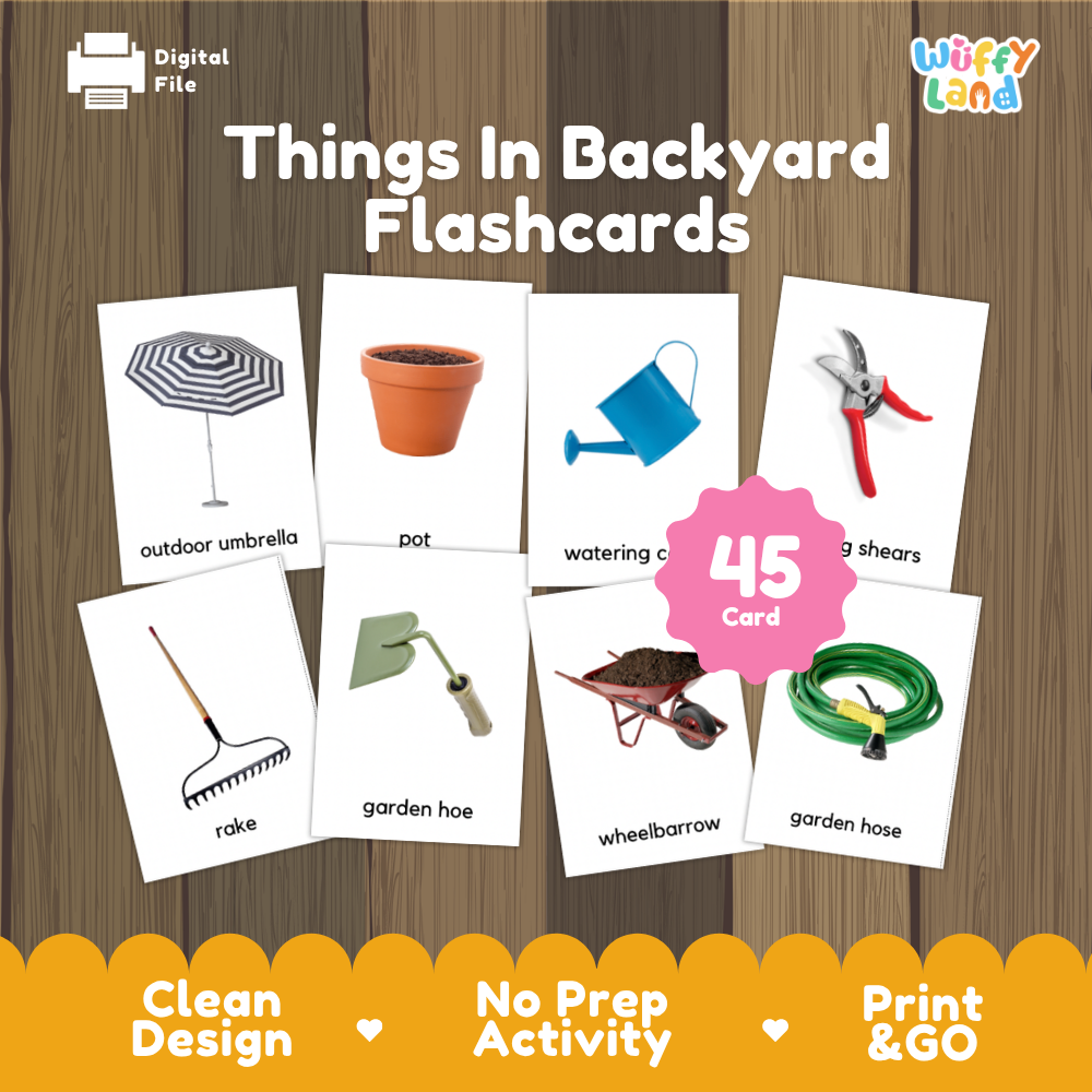 Things In Backyard Flashcards