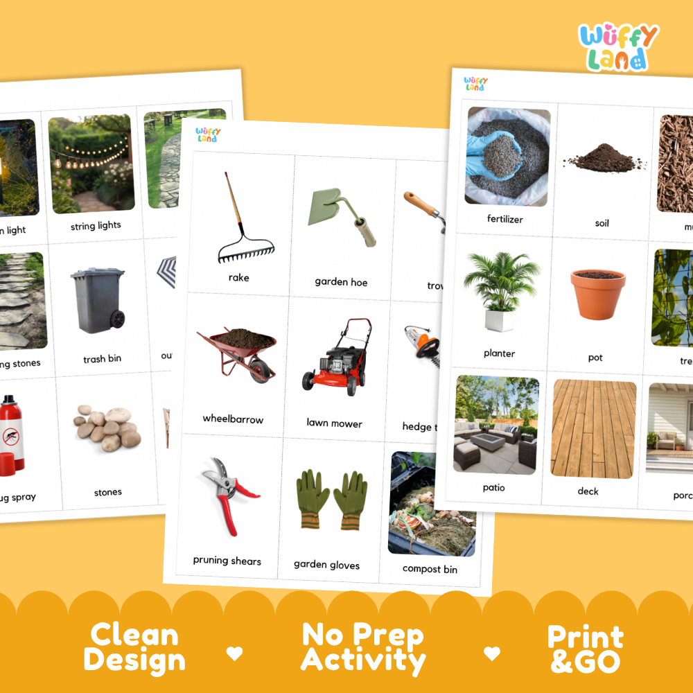 Things In Backyard Flashcards