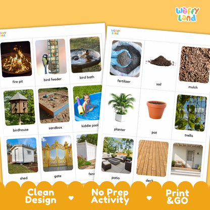 Things In Backyard Flashcards