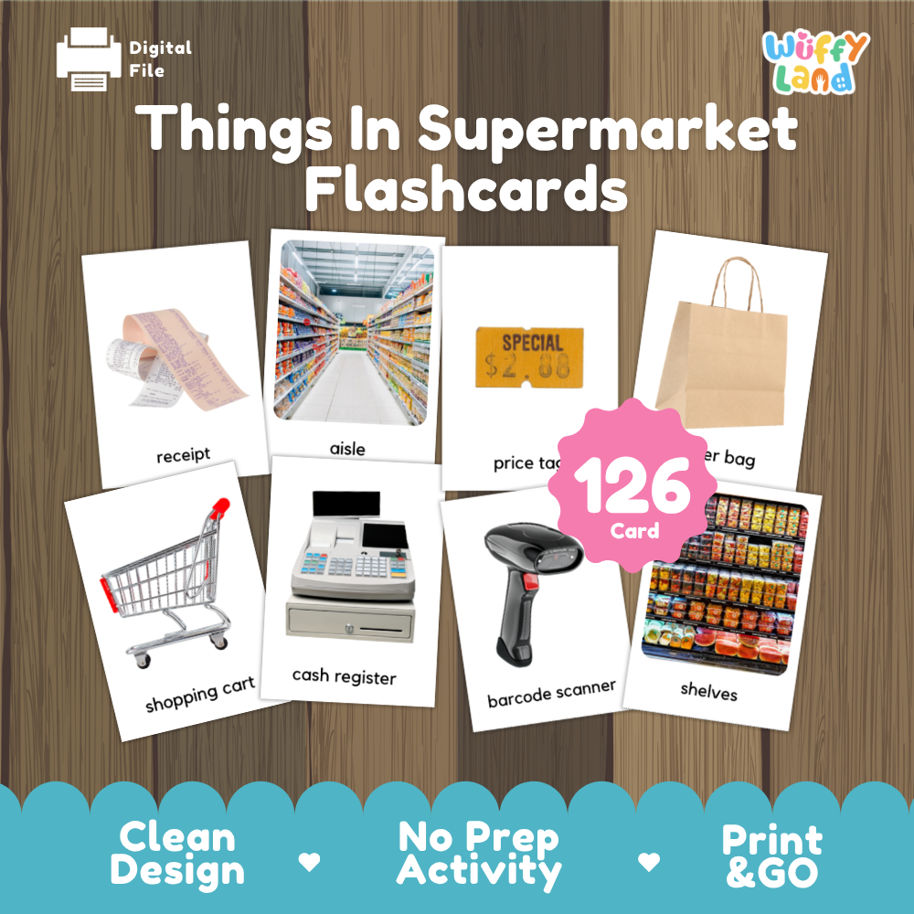 Things In Supermarket Flashcards