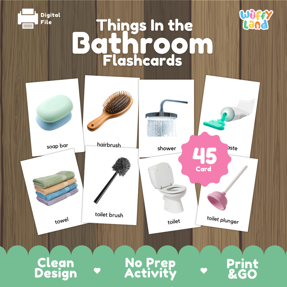 Things In the Bathroom Flashcards