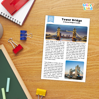 Tower Bridge Landmark Reading Passage and Comprehension Questions