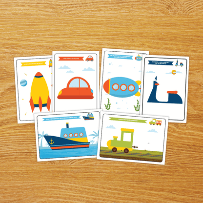 Transportation Playdough Mats Fine Motor Activity