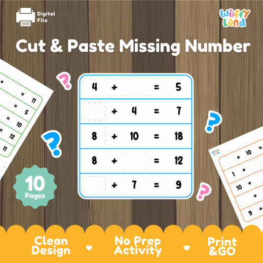 Treating bear wounds 2-page printable early math activity overview from Wuffy Land featuring injured brown teddy bear and dot-counting bandage tokens 🧸🩹