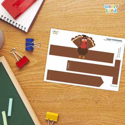 Turkey Crown Craft Printable Activity Worksheets