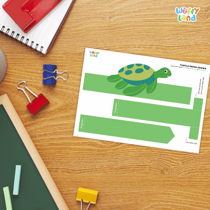 Turtle Crown Craft Printable Activity Worksheets