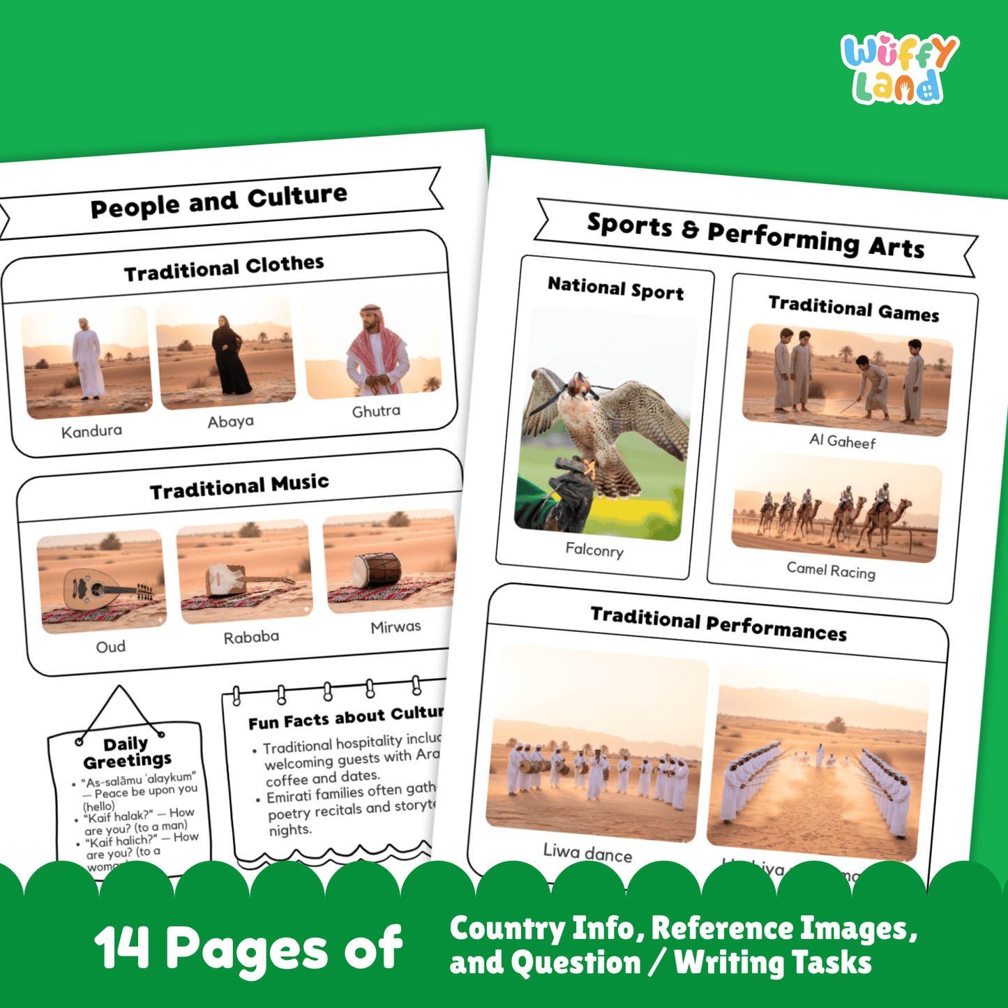 United Arab Emirates Country Research Project - Asia Printable Geography