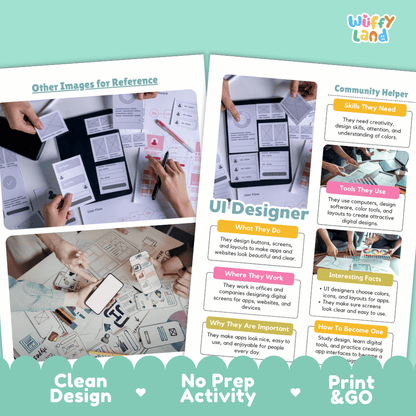 Print and go digital PDF writing worksheets with clean design layout, researcher name line, and zero prep classroom format