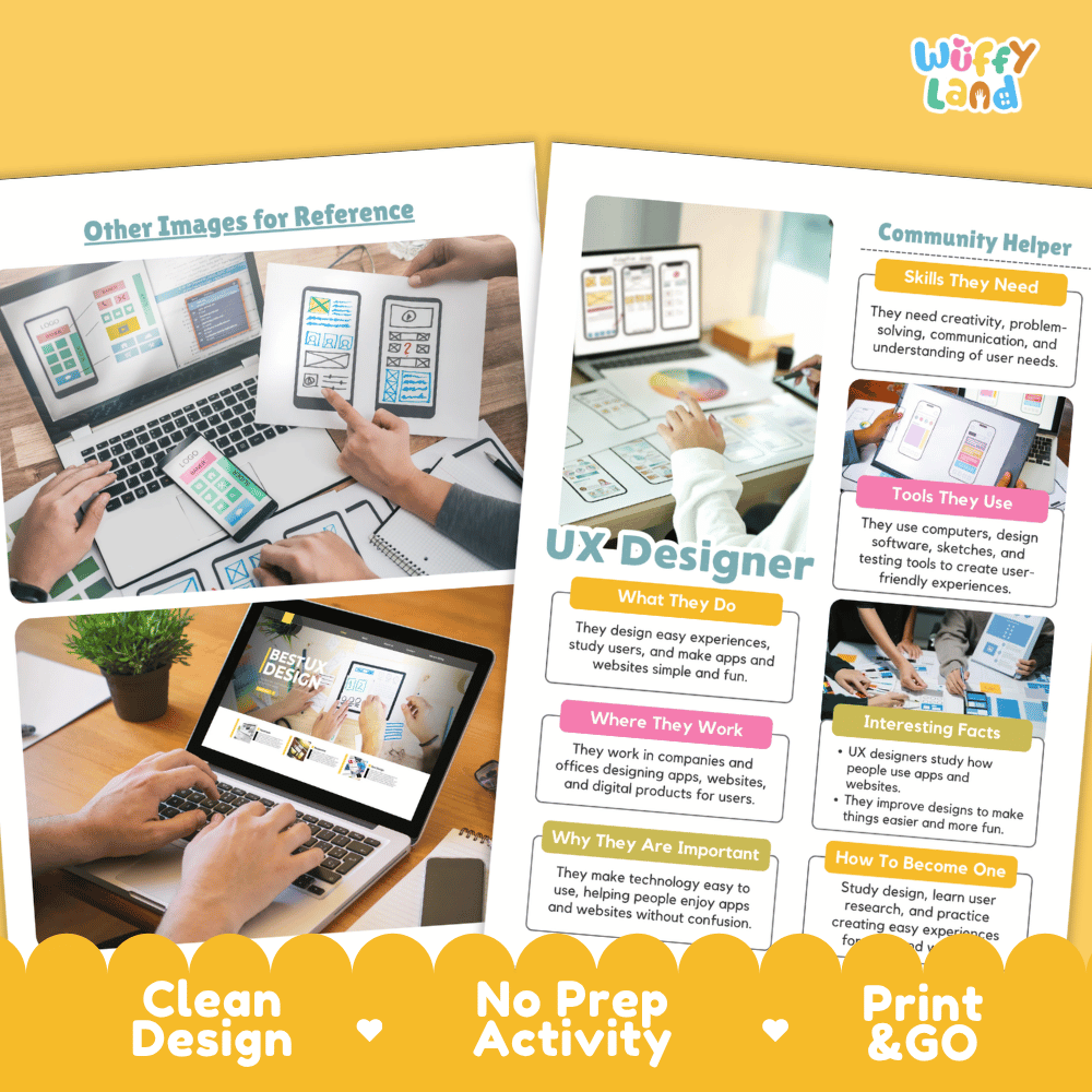 Print and go digital PDF writing worksheets with clean design layout, researcher name line, and zero prep classroom format