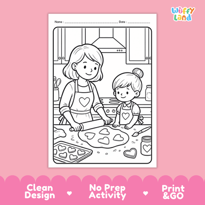 Valentine's Day Coloring Posters - No Prep Holiday Activity Worksheets