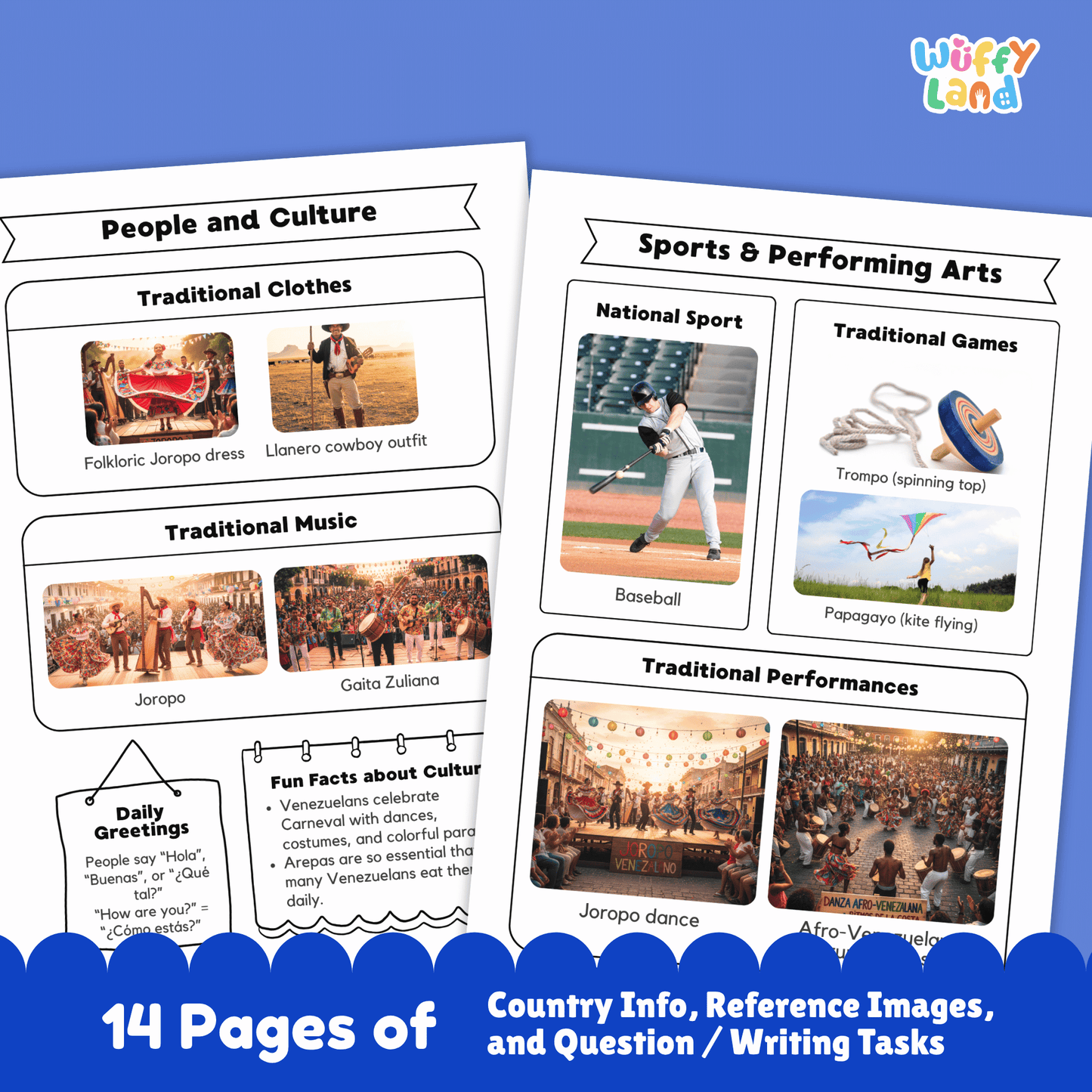 VENEZUELA Country Research Project | Printable Geography Worksheets